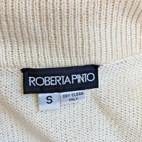 Roberta Pinto White Knit Dress and Jacket Set - size Small - Picture 9 of 9